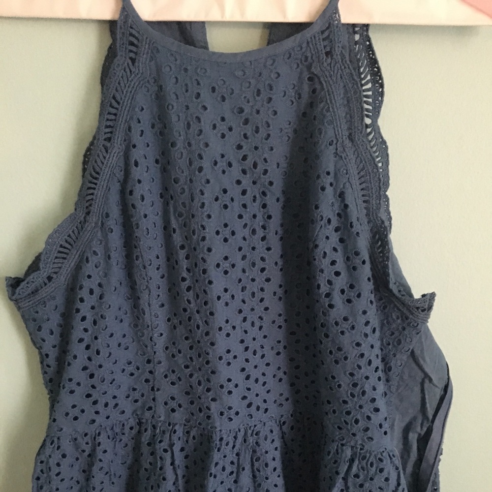 Peplum blue top Lulus size medium